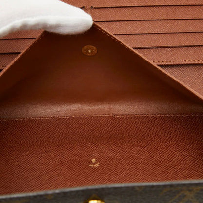 Louis Vuitton Monogram Portefeuille International Wallet Brown Leather — view 9