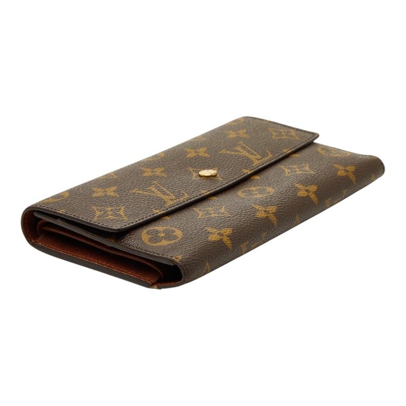 Louis Vuitton Monogram Portefeuille International Wallet Brown Leather — view 5