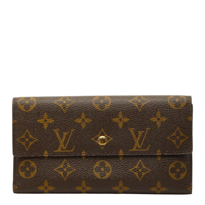Louis Vuitton Monogram Portefeuille International Wallet Brown Leather