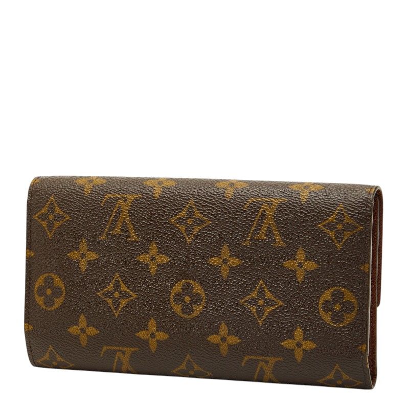 Louis Vuitton Monogram Portefeuille International Wallet Brown Leather — view 2