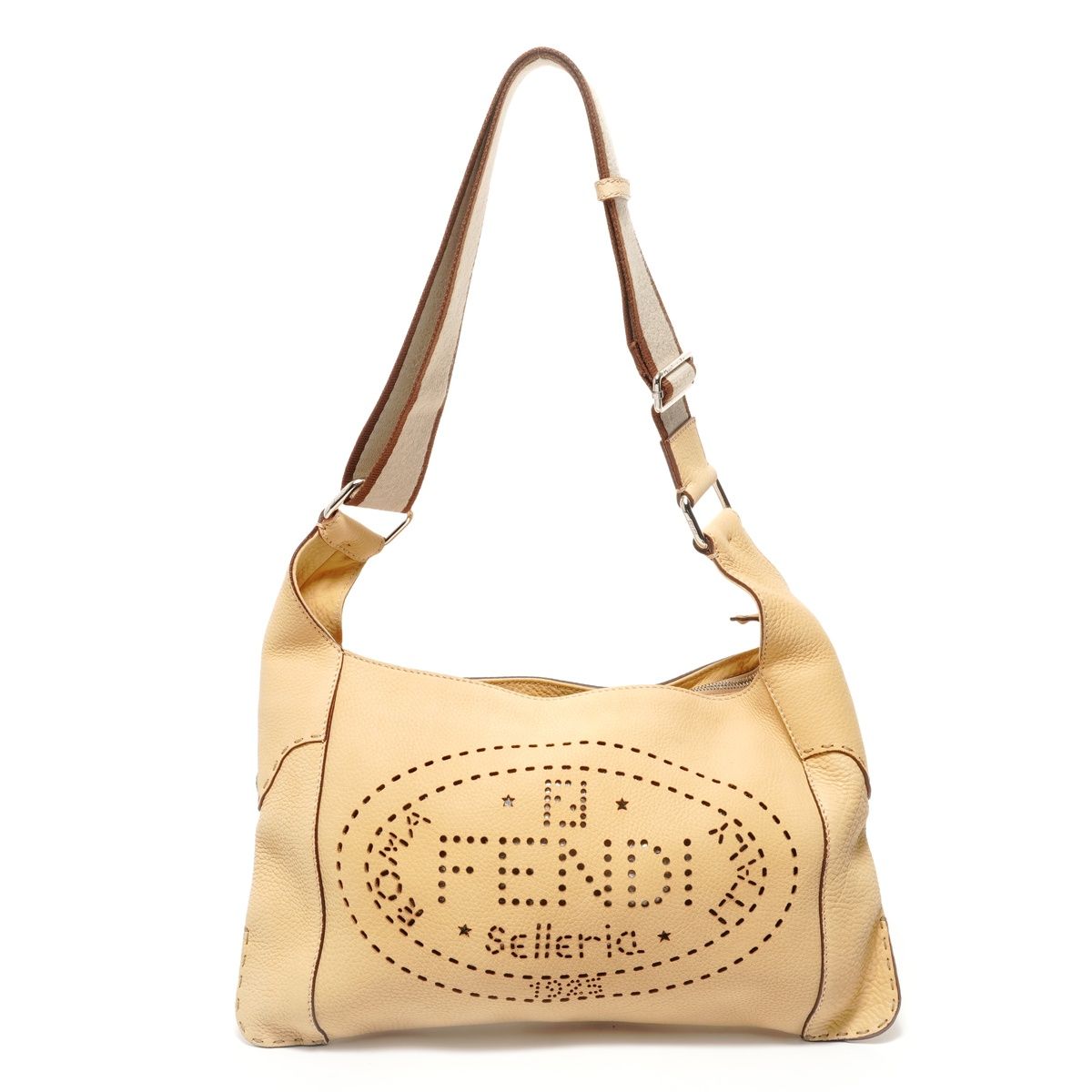 Fendi Shoulder Bag Selleria Perforated
