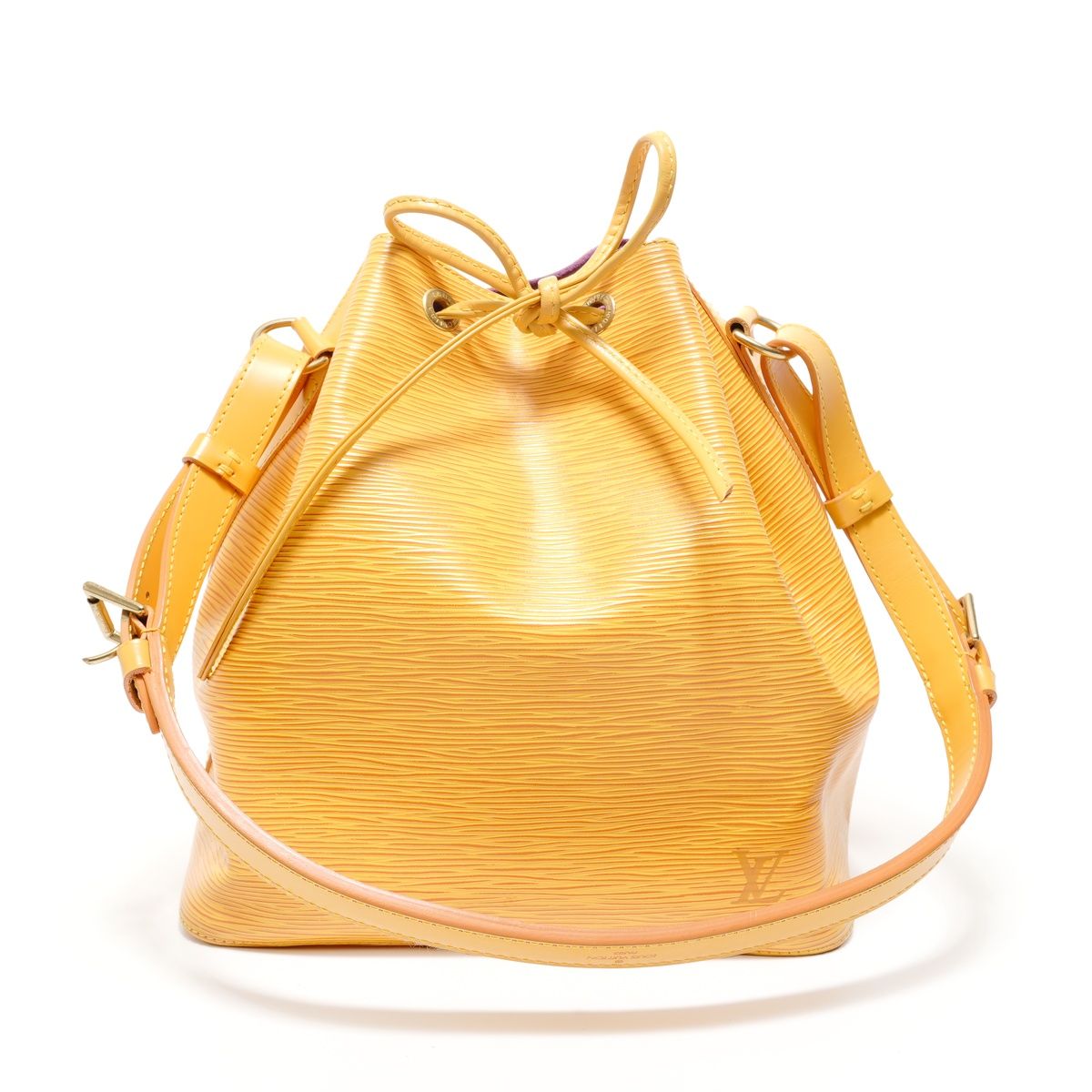 Louis Vuitton Shoulder Bag Epi Petit Noe Black