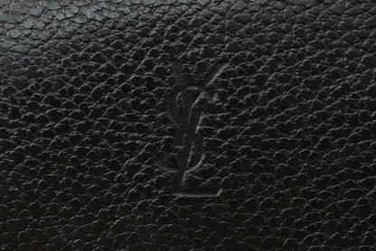 Saint Laurent Yves YSL Key Case Vintage Leather Black Gold Key Holder — view 7