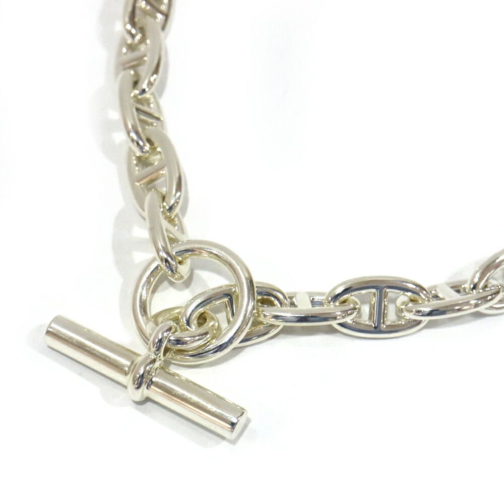 Hermes Chaine D'ancre GM Necklace 29 Pieces Silver Chain