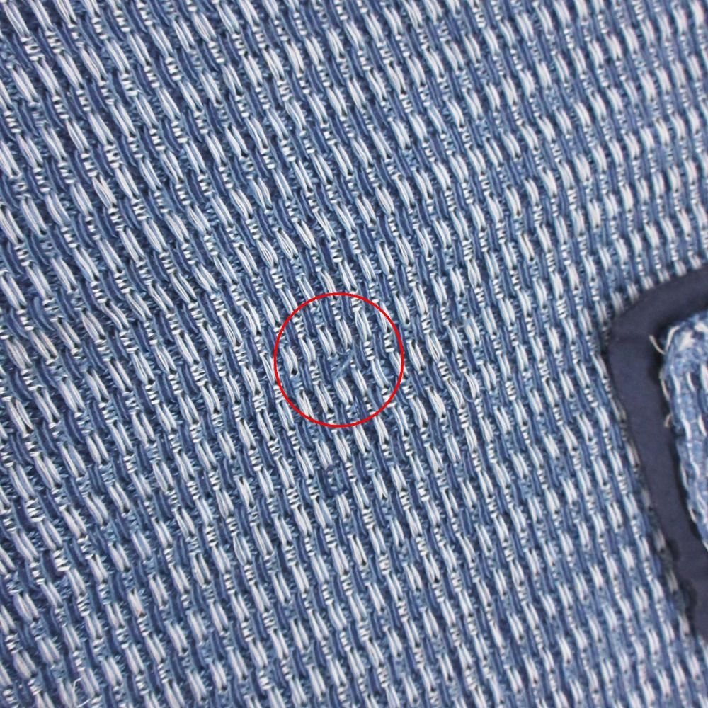 Prada Dress Tweed Chiffon Contrast Shirt Short Sleeve Blue — view 8