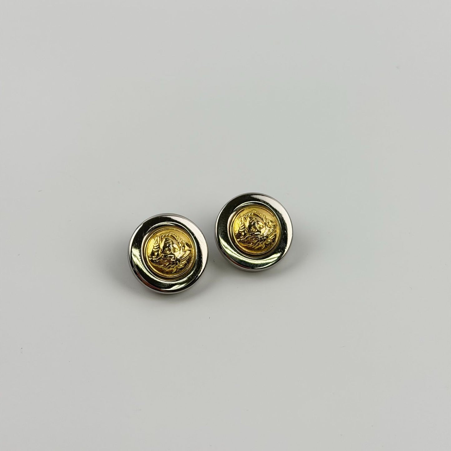Versace Gianni Earrings Gold Vintage — view 2