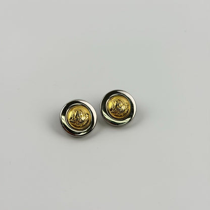Versace Gianni Earrings Gold Vintage — view 2