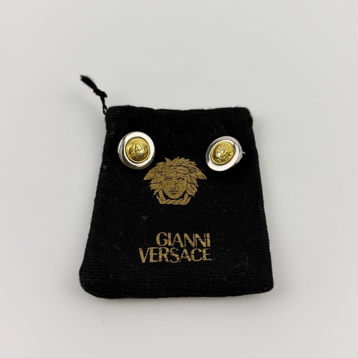 Versace Gianni Earrings Gold Vintage