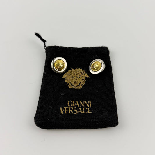 Versace Gianni Earrings Gold Vintage