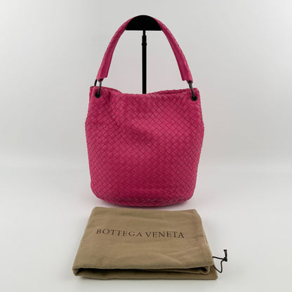 Bottega Veneta Intrecciato Tote Pink Leather Vintage — view 3
