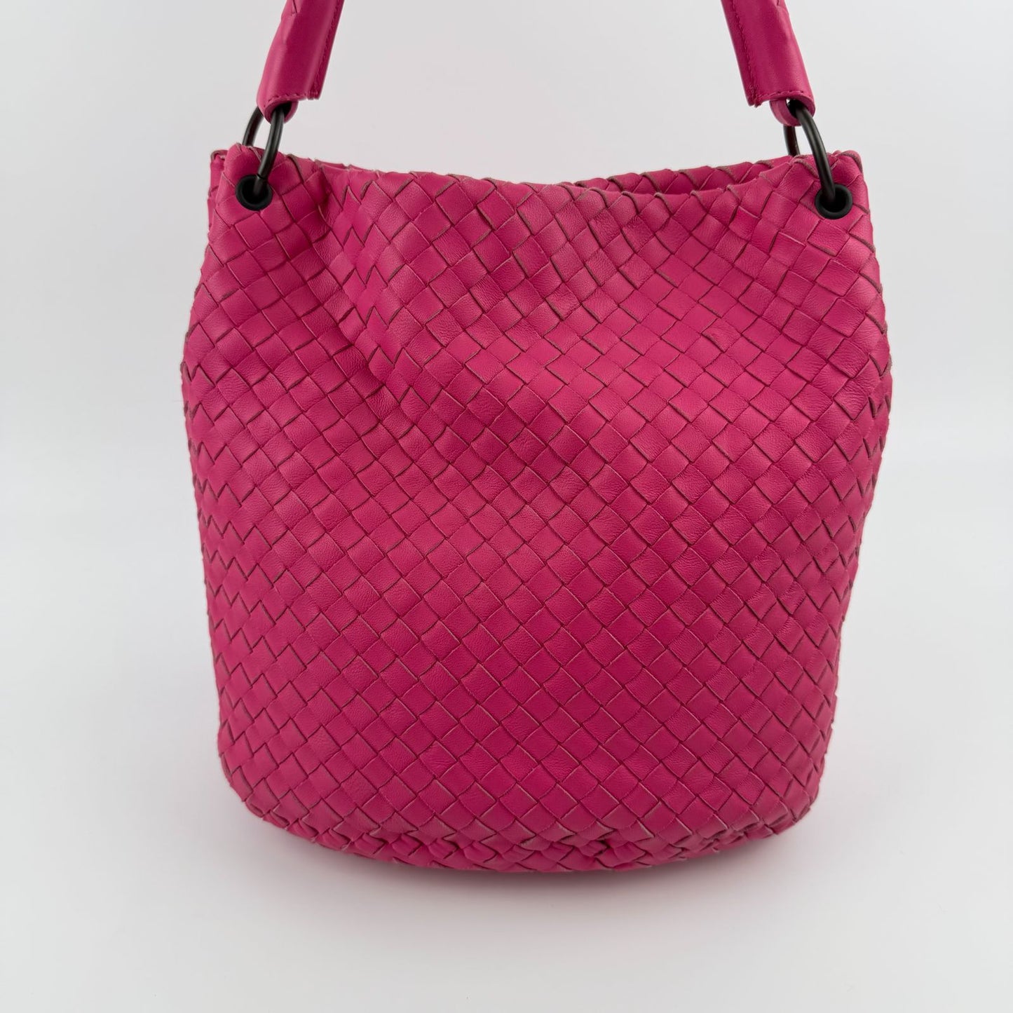 Bottega Veneta Intrecciato Tote Pink Leather Vintage — view 4