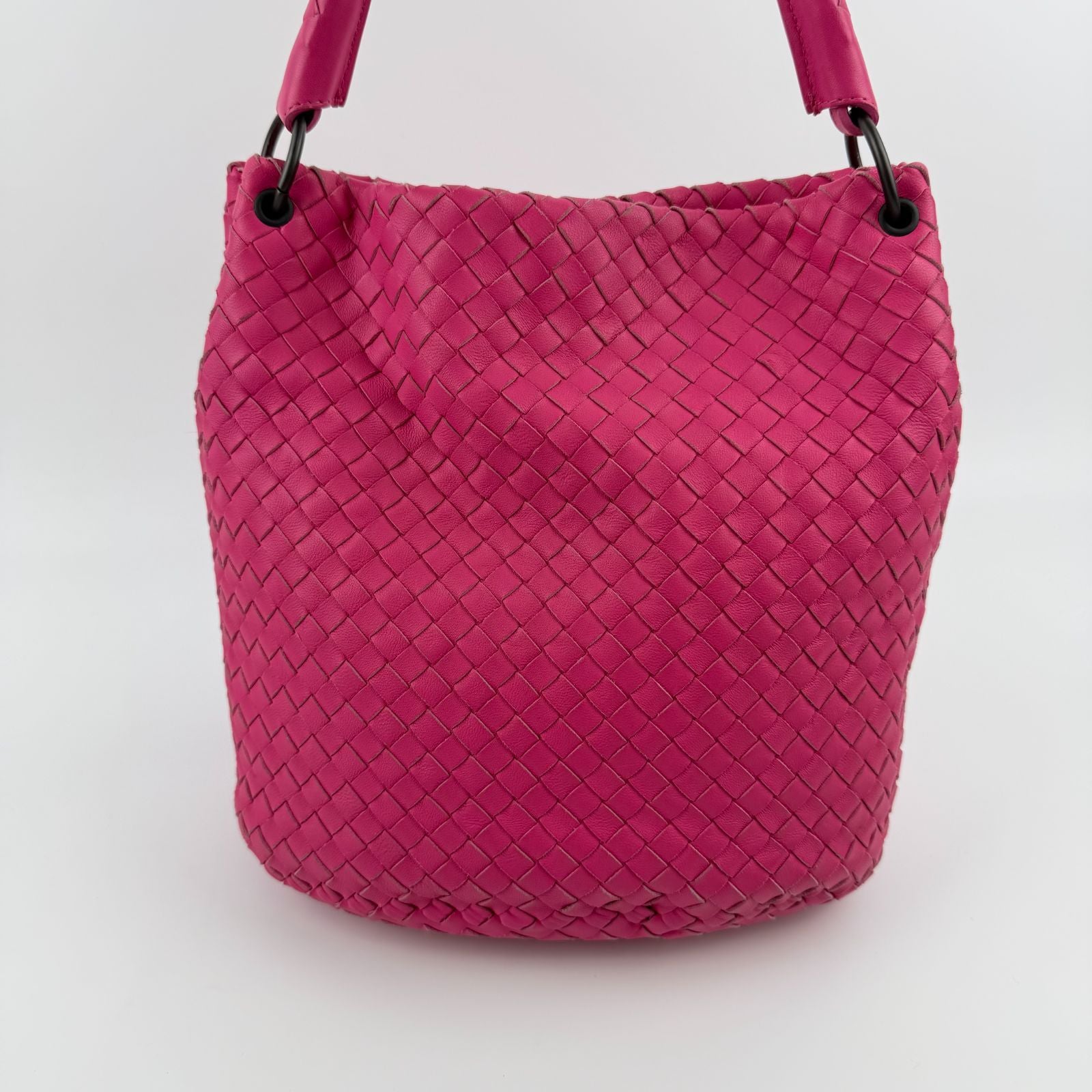 Bottega Veneta Intrecciato Tote Pink Leather Vintage — view 4