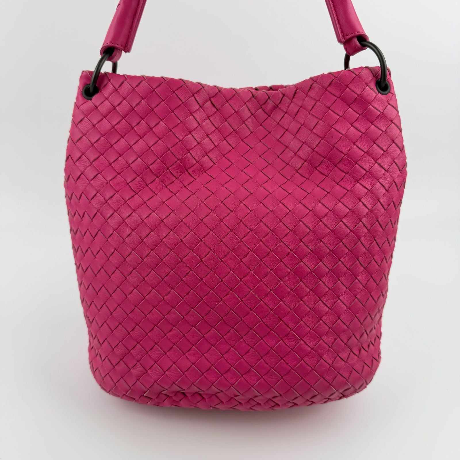 Bottega Veneta Intrecciato Tote Pink Leather Vintage — view 5