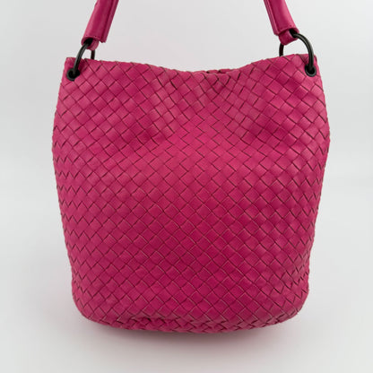 Bottega Veneta Intrecciato Tote Pink Leather Vintage — view 5