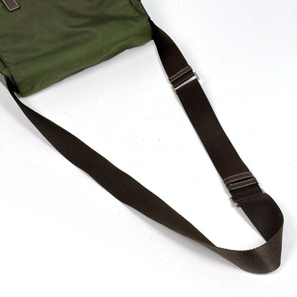 Prada Shoulder Bag Khaki Nylon Green Beige Brown — view 5
