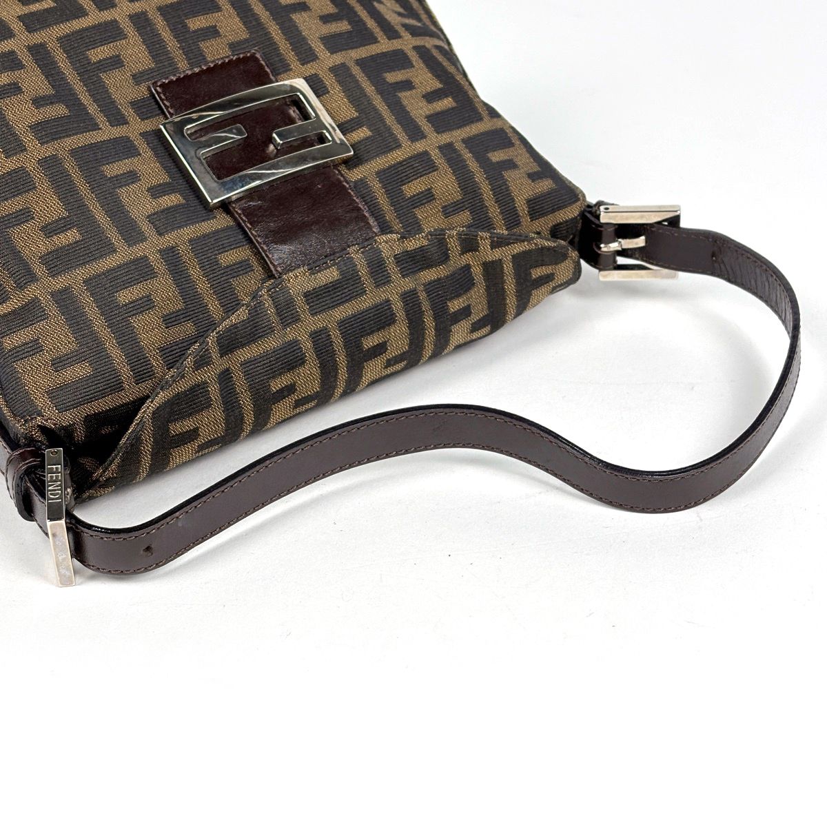 Fendi Zucca Pattern Shoulder Bag Canvas Brown — view 6