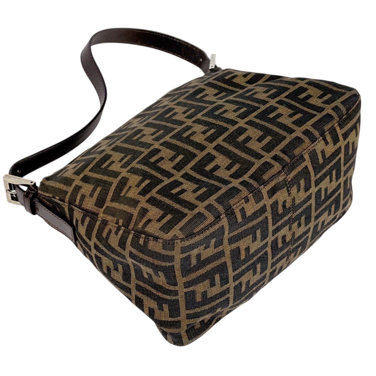 Fendi Zucca Pattern Shoulder Bag Canvas Brown — view 2