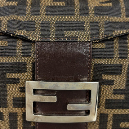 Fendi Zucca Pattern Shoulder Bag Canvas Brown — view 4