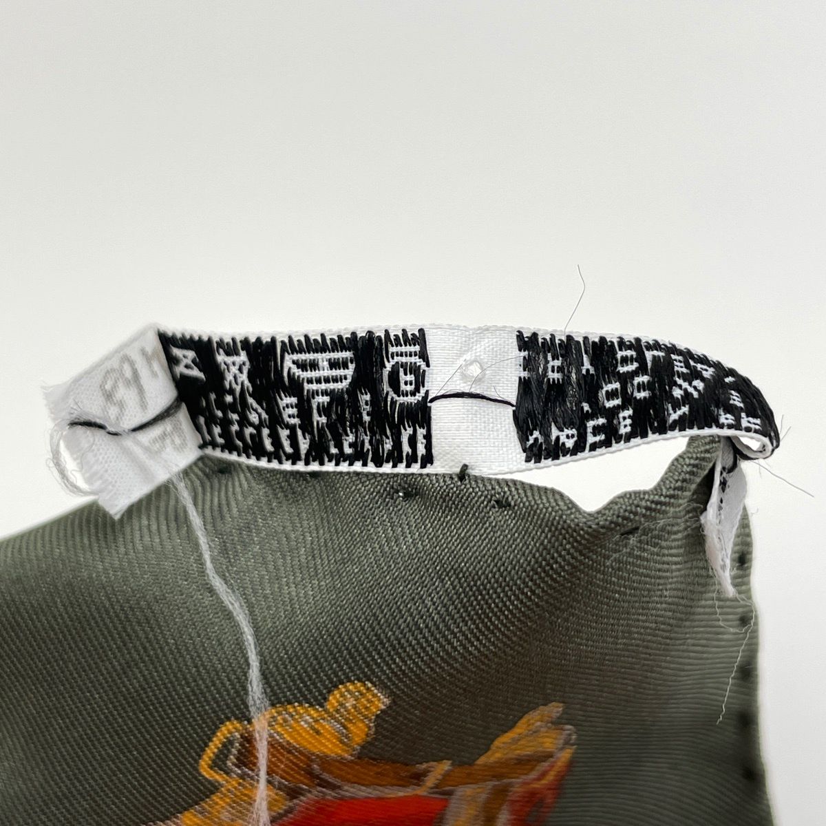 Hermes Petit Carre Musee Museum Scarf Silk Red Green Multicolor — view 3