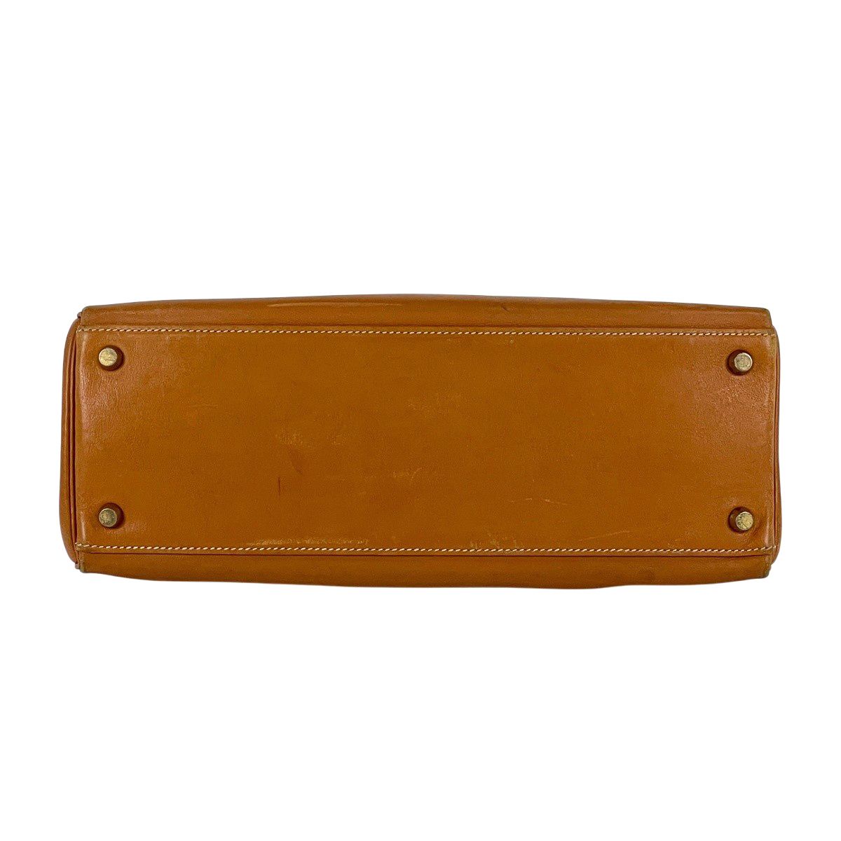 Hermes Kelly 32 Retourne 2-Way Handbag Vo Garibaldi Brown — view 5