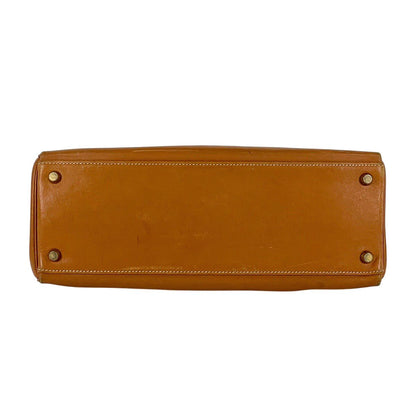 Hermes Kelly 32 Retourne 2-Way Handbag Vo Garibaldi Brown — view 5