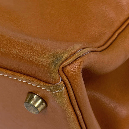 Hermes Kelly 32 Retourne 2-Way Handbag Vo Garibaldi Brown — view 7