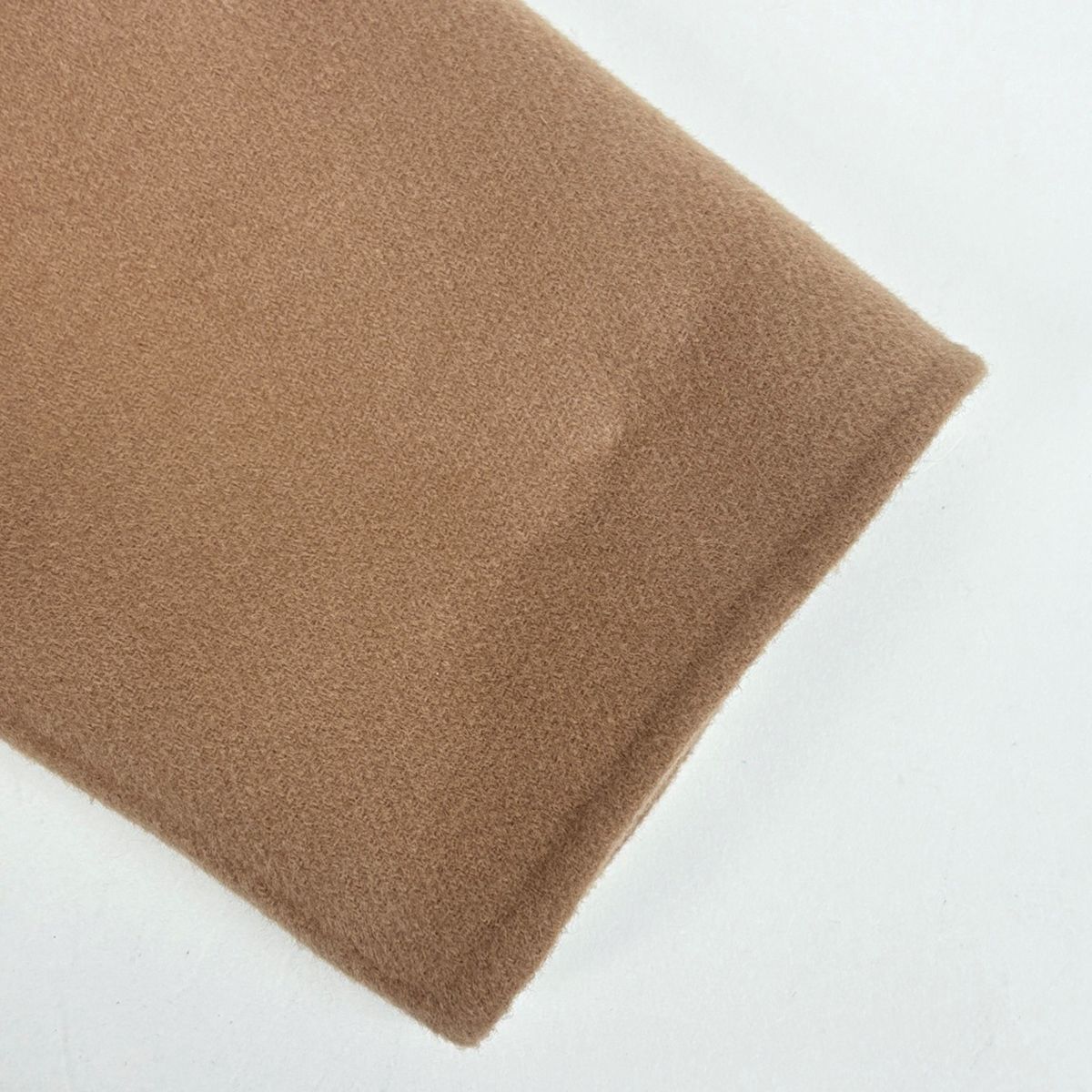 Max Mara Gown Coat Cucito a Mano Belted Wool Beige — view 4