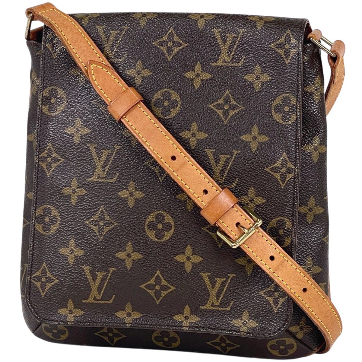 Louis Vuitton Musette Salsa Short Shoulder Bag Monogram Brown
