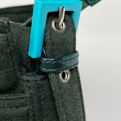 Fendi Zucca Logo Shoulder Bag Fabric Green — view 5