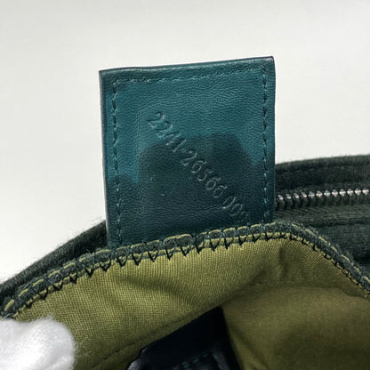 Fendi Zucca Logo Shoulder Bag Fabric Green — view 9