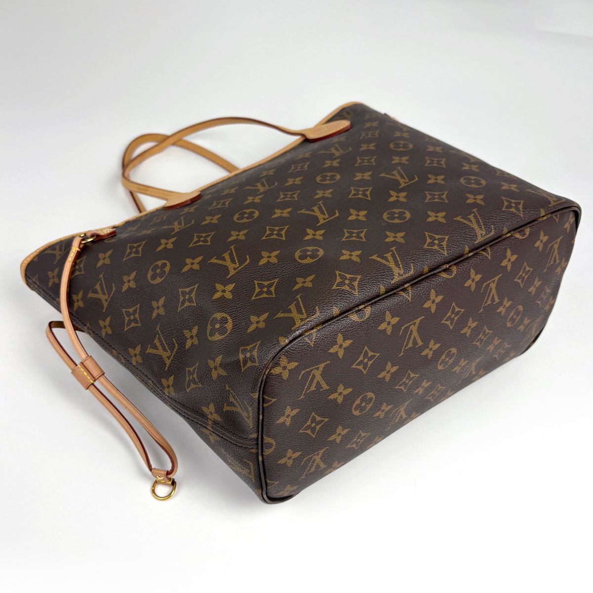 Louis Vuitton Neverfull MM Tote Monogram Brown Cerise — view 2