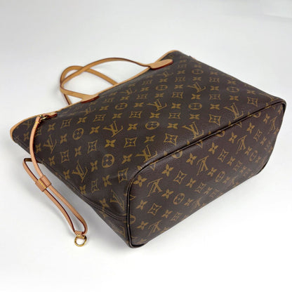 Louis Vuitton Neverfull MM Tote Monogram Brown Cerise — view 2