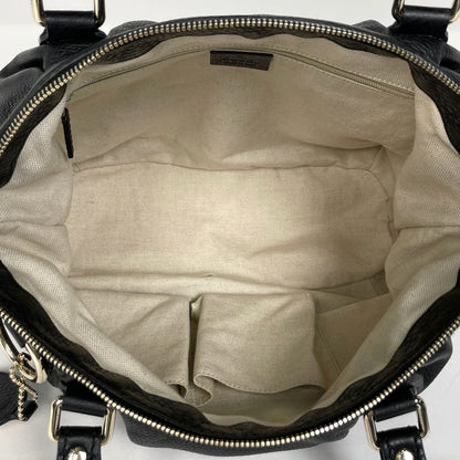 Gucci Ski Handbag 2-Way Leather Black — view 7