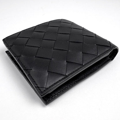 Bottega Veneta Intrecciato Bifold Wallet Leather Black — view 2