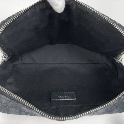 Dior Oblique Shoulder Bag Safari Canvas Black — view 9