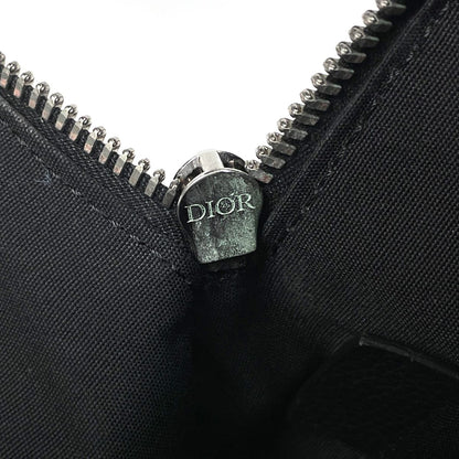Dior Oblique Shoulder Bag Safari Canvas Black — view 8