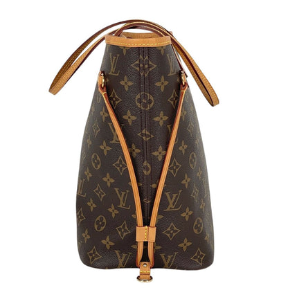 Louis Vuitton Neverfull MM Tote Monogram Brown Fuchsia — view 2