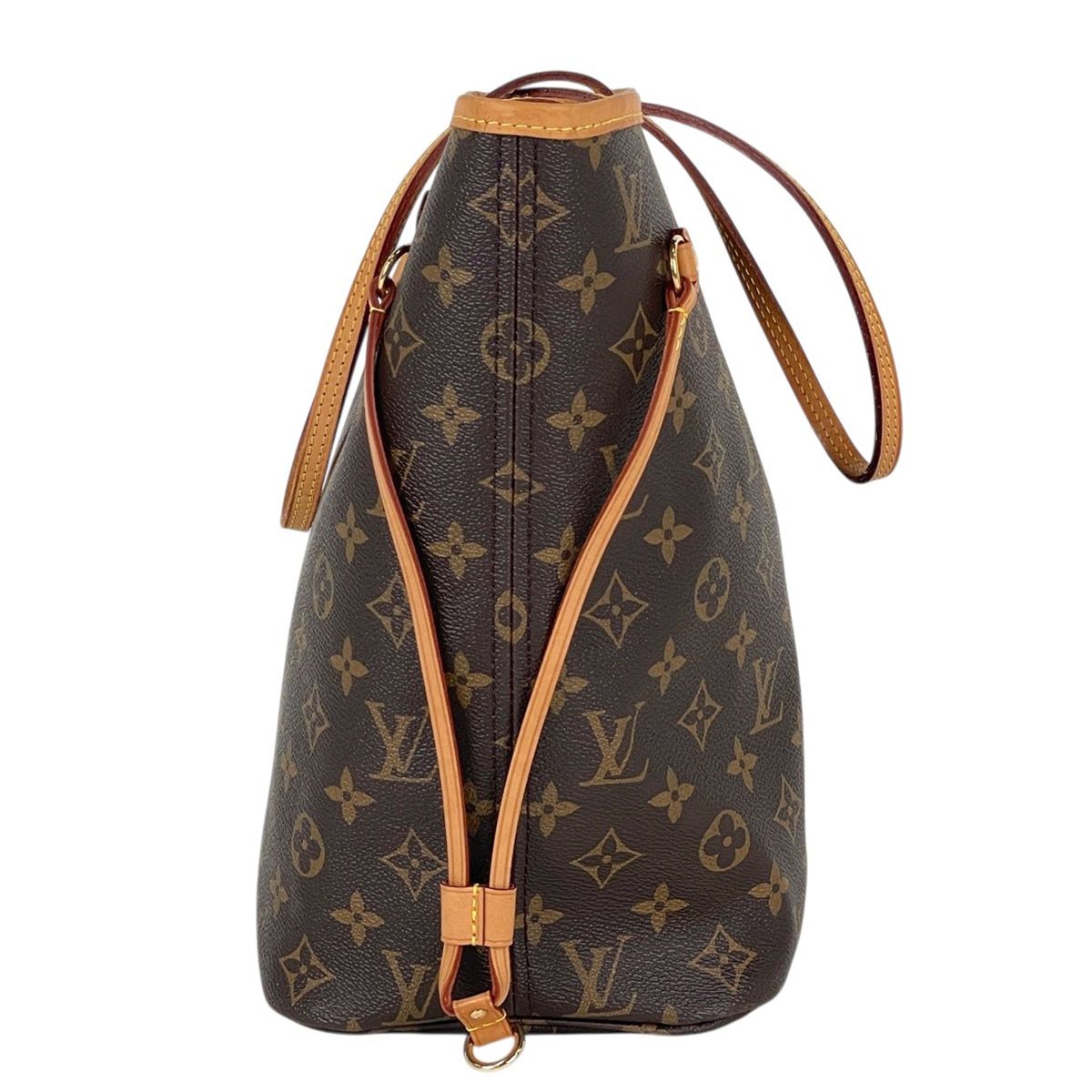 Louis Vuitton Neverfull MM Tote Monogram Brown Fuchsia — view 4
