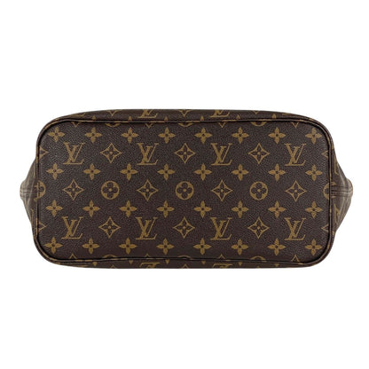 Louis Vuitton Neverfull MM Tote Monogram Brown Fuchsia — view 5