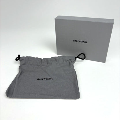 Balenciaga Logo Coin Case Card BB Monogram Black — view 5