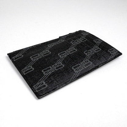 Balenciaga Logo Coin Case Card BB Monogram Black — view 2