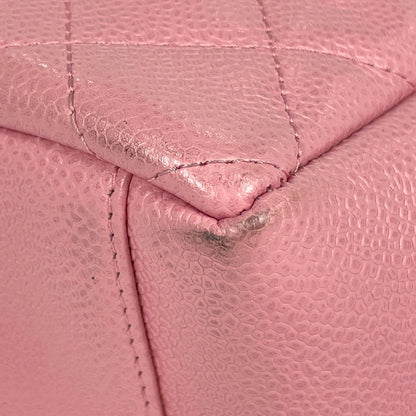Chanel CC Logo Chain Tote Shoulder Bag Quilted Petite Shopping PST Caviar — view 7