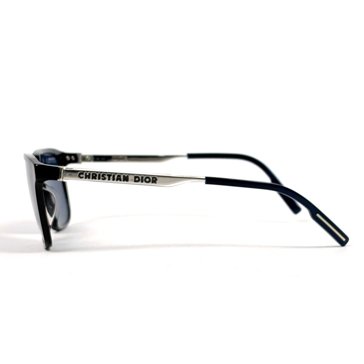 Dior Logo Sunglasses Eyewear Acetate Black Blue — view 2