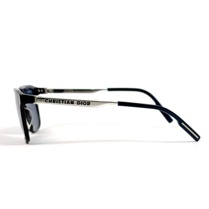 Dior Logo Sunglasses Eyewear Acetate Black Blue — view 2