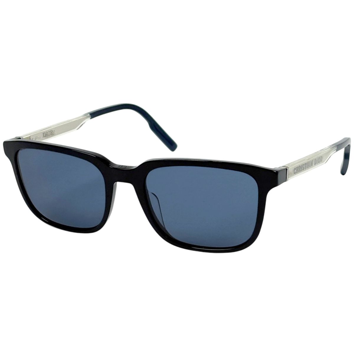 Dior Logo Sunglasses Eyewear Acetate Black Blue