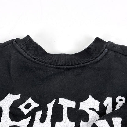 Louis Vuitton LV Comics Owl Patch Sweatshirt Crew Neck Top Cotton Black — view 6