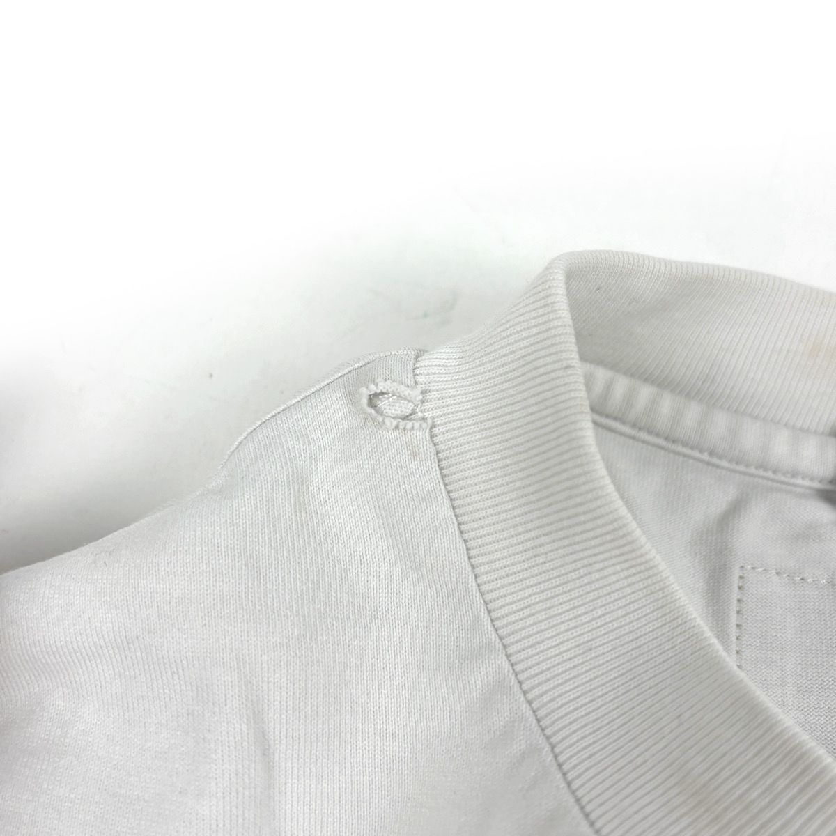 Louis Vuitton Logo Short Sleeve T-Shirt Virgil Avro Flow Top Cotton White — view 5