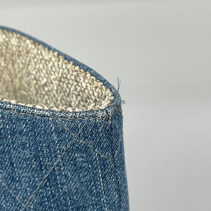Chanel Denim Handbag Quilted Blue — view 4