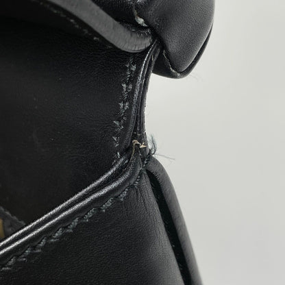Gucci Logo Handbag Leather Black — view 7