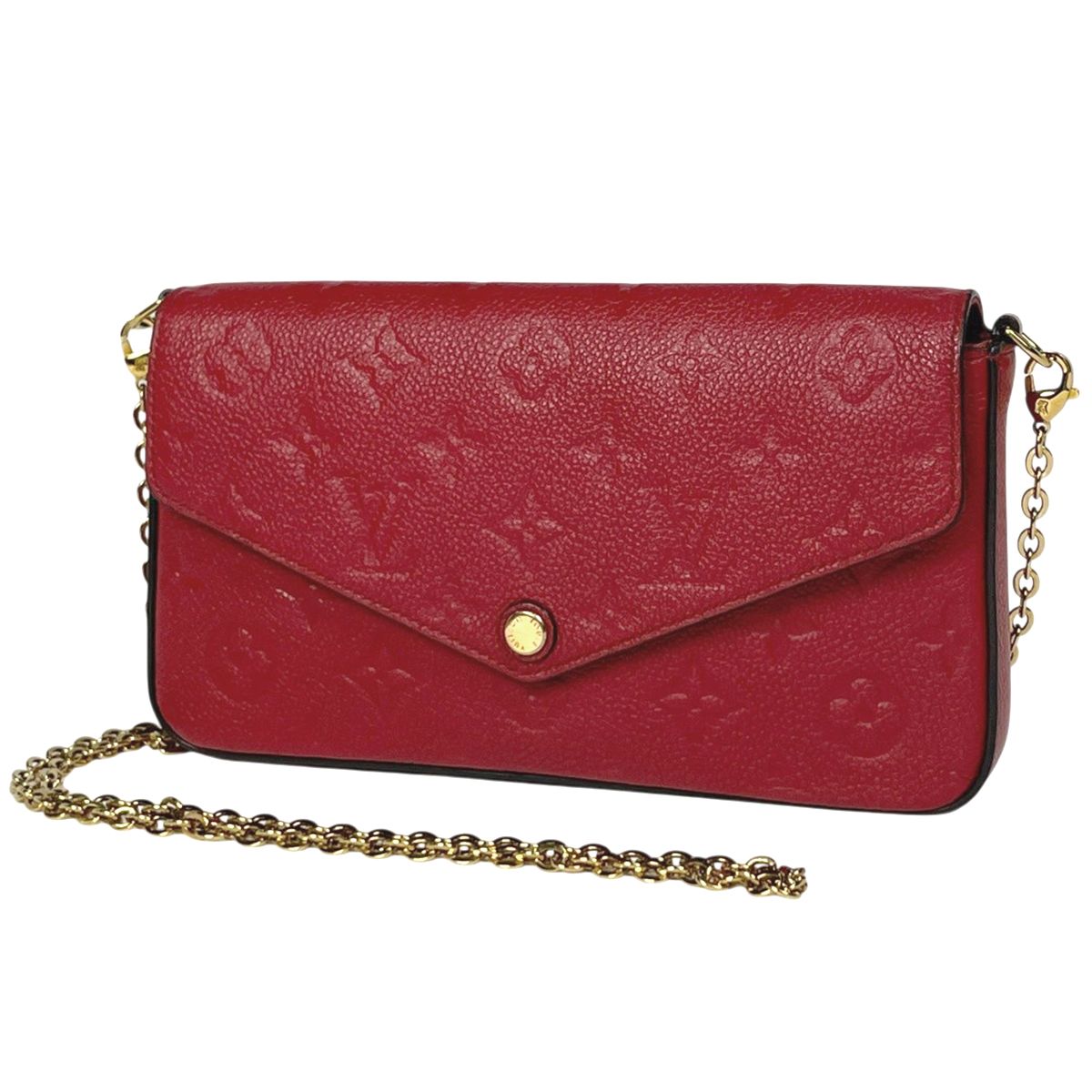 Louis Vuitton Pochette Felicie Felice Pouch 2-Way Clutch Wallet Shoulder Bag